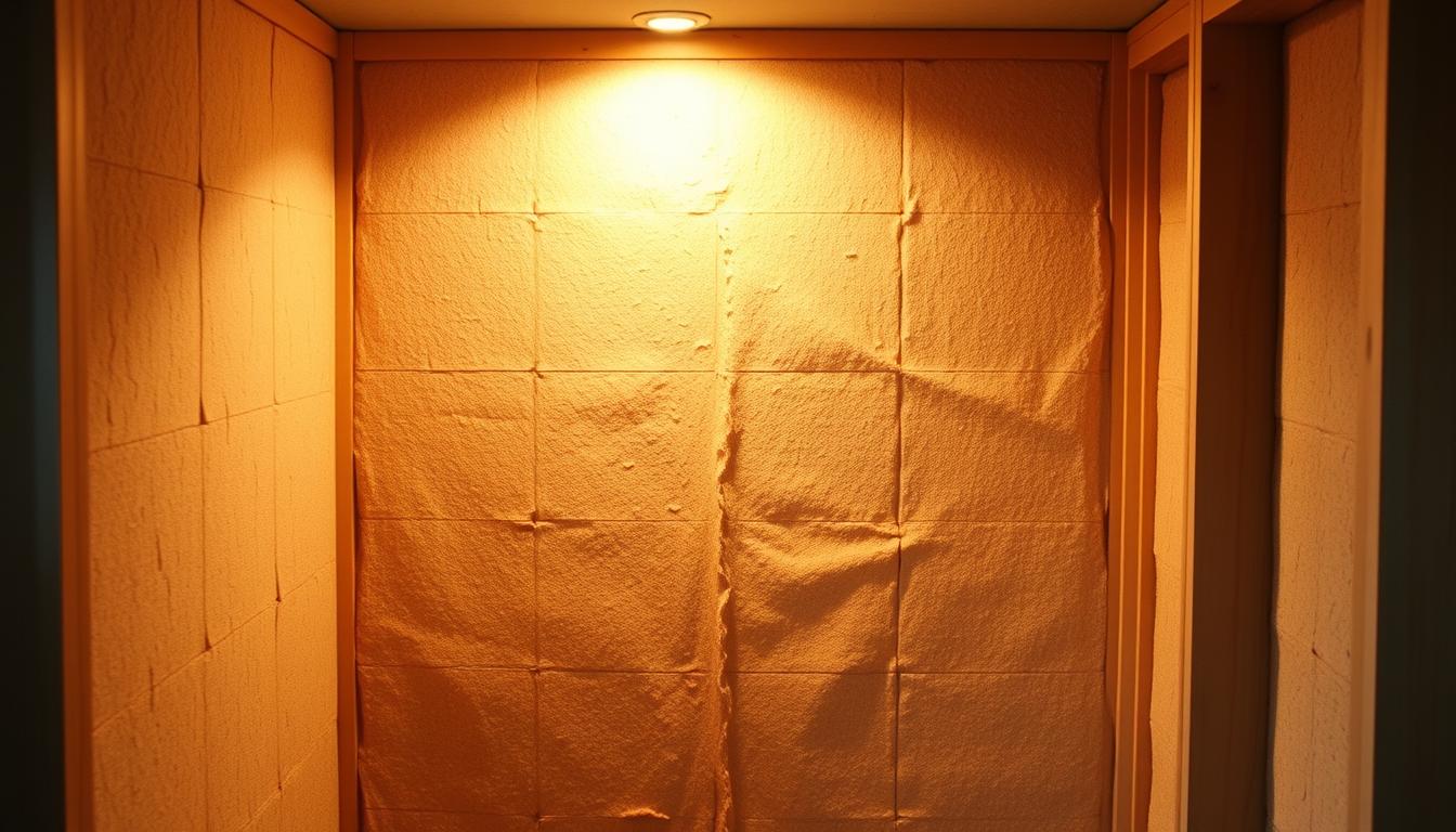 pose laine de bois mur