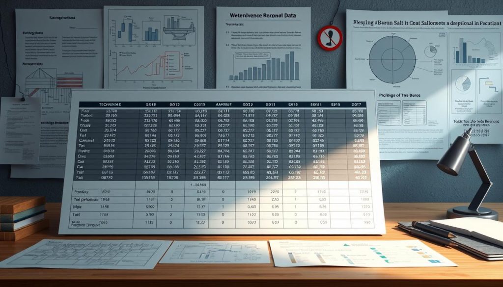 Detailed technical data on boron salt regulations, presented in a clean, informative style. A meticulously rendered tabular display on a softly lit workspace, with technical diagrams, charts, and official documents in the background. Muted colors and a subtle sense of authority convey the seriousness of the subject matter. The image should effectively communicate the technical and regulatory aspects of boron salt usage, supporting the article's in-depth exploration of this important topic. Detailed technical data on boron salt regulations, presented in a clean, informative style. A meticulously rendered tabular display on a softly lit workspace, with technical diagrams, charts, and official documents in the background. Muted colors and a subtle sense of authority convey the seriousness of the subject matter. The image should effectively communicate the technical and regulatory aspects of boron salt usage, supporting the article's in-depth exploration of this important topic.