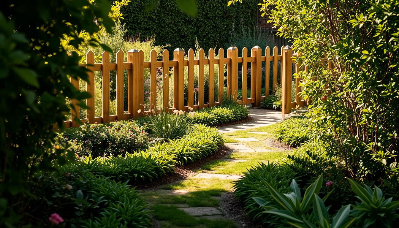 deco jardin avec ganivelle