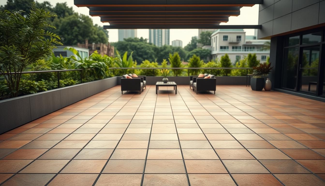 carrelage toit terrasse